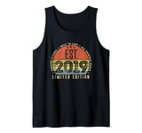 Est 2019 Limited Edition 6th B-day Vintage 6 Year Old Tank Top