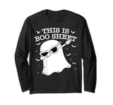 This Is Boo Sheet Halloween Ghost Costumes Men Women Couples Long Sleeve T-Shirt