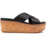 Fitflop Womens Eloise Wedge Cross Sandals - Black - Size UK 7