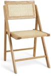 Peio Habitat Rattan Folding Dining Chair - Natural