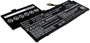 Yhteensopivuus  Acer Aspire One Cloudbook AO1-132-C53Y, 11.25V, 3700 mAh