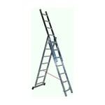 Escalux - Echelle transformable en Aluminium semi-pro 3 x 7 Haut travail 5.09 m TR3