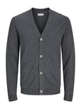 Jack & J S Jjeemil Knit Button Cardigan Noos Grå