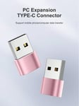 kpl / 2 kpl USB C -naaras-USB-urossovitin, tyypin C USB-laturimuunnin, joka on yhteensopiva IPhone 15 14 Plus 13 12 11 Pro Max -laitteen kanssa, Samsung Galaxy S23 S22 S21 S20 Ultra, Apple Watch Series 7 8 SE, AirPods IPad Air USB C Naaras-USB-urossovitin