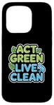 iPhone 15 Pro Act Green Live Clean Sustainability Action Case