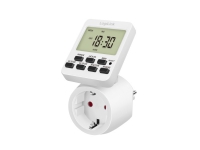 LogiLink ET0014, Daglig timer/veckotimer, Vit, Digital, LCD, Knappar, 7 dagar