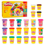 Play-Doh - Mon Coffret Coloré, Pack de 22 Pots de Pâte à Modeler (113 g et 57 g), 30 Couleurs Éclatantes, Loisirs Créatifs pour Filles et Garçons dès 2 Ans