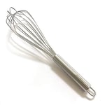 Stainless Steel Whisk, Hand Whisk Perfect for Eggs, Versatile Balloon Whisk Shape, Strong Springy Wires for Easy Whisking - by Jean Patrique