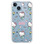 Personalaizer Coque Souple Compatible avec iPhone 15 Plus Hello Kitty Stickers