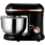 Kitchen Move - Robot pâtissier multifonctions 5.5l 1500w noir/rose gold bat-1519 gold