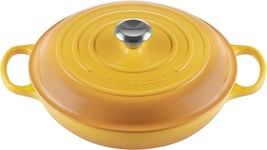 Le Creuset Signature Enamelled Cast Iron Shallow Casserole Dish 30 cm, Nectar 