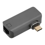 RJ45 till Typ C-adapter Aluminiumlegering 24-stifts guldpläterad stabil höghastighets USB C till RJ45-adapter för bärbar dator telefon TV