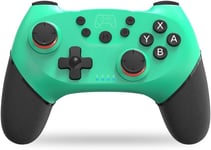 Manette Switch Sans Fil - Switch/Switch Lite/Switch Oled Avec Fonction Wake, Bluetooth, 6 Axes, Fonction Turbo, Double Choc, Double Vibration, Led Indicateurs - Couleur Bleue