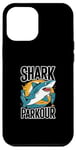 Coque pour iPhone 12 Pro Max Graphique d'aventure énergétique Shark Parkour