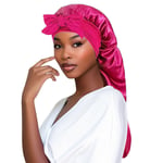 For Braids Extra Large Night Cap Bonnet Sleep Cap Long Satin Curly Hair Silk