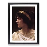 Big Box Art William Adolphe Bouguereau Irene Framed Wall Art Picture Print Ready to Hang, Black A2 (62 x 45 cm)