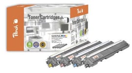 PEACH Brother HL3040 CN  MultiPack  PT293 4 toner cartridges (bk  c  m  y)