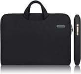 13 13.3 Pouces Housse Avec Poignée Pour Ordinateur Portable Sacoche Pochette Pc En Toile De Protection Ordinateur Pour Macbook Pro Retina/Asus/Dell/Hp/Lenovo/Tashiba/Sony - Noir