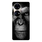 Tryckt silikonfodral som är kompatibelt med Huawei P50 Pro Monkey