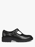 Geox Kids' Casey G T-Bar School Shoes, Black