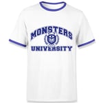 Monsters Inc. Monsters University Ringer T-Shirt - White/Navy - S