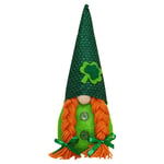 Oppal Un Cadeau Cadeau St Patrick 's Day Decorations Green Trefoil Poupée sans Visage Mignonne, décoration et accroche pour Le Jour de Pâques (B)