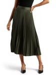 Forever New Ester Satin Pleated Skirt