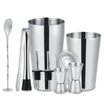 10-delad cocktailset, barset, shaker 700ml - Rostfritt stål 700 DB