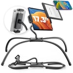 SAIJI Support Tablette pour lit, Support de iPad Ergonomique amélioré, Support de Moniteur Portable pour lit Adapté aux téléphones, tablettes, Switch et Autres appareils de 4,7"-17,3"