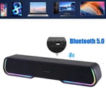 Wireless Surround Sound Bar 4 Speaker System BT Subwoofer TV Home Theater