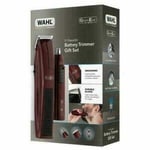 Wahl Groom Ease Beard Trimmer Hair Cut Nose Nasal Ear Clipper Gift Set Maroon