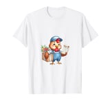 Hen Being a Delivery Man, Cute Design T-Shirt