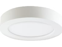 Orno City Led 20W, Utanpåliggande Downlight, Rund, 1600Lm, 3000K, Vit, Inbyggd Led-Strömförsörjning