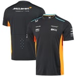 McLaren F1 2023 Officiell Team T-shirt Orange Herr Casual Kortärmad Black S