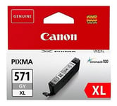 Canon CLI-571GY XL Ink Cartridge, Grey, High