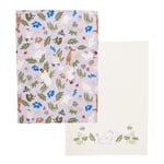 Moomin Arabia - Muumi Keittiöpyyhe 50x70 cm 2 kpl Liila/Offwhite