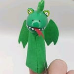 BNWT Dragon Finger Puppet Tobar Fairytale Green Wings Story Preschool Toddler