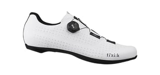 Fizik R4 Tempo Overcurve Clip-in Cycling Shoes, Wide Fit, White/Black, Size 46 EU