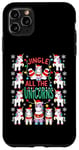 Coque pour iPhone 11 Pro Max Licornes de Noël Jingle All The Unicorns Squad Party Funny