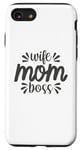 Coque pour iPhone SE (2020) / 7 / 8 Moms the Boss – Cadeau mignon pour la fête des mères