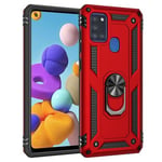 Samsung Galaxy A21s      Military Armour Case    Red