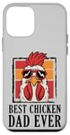 Coque pour iPhone 12 mini Best Chicken Dad Ever,Poulet à l'ombre, élevage d'œufs de volaille