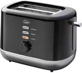 QUEST 39929 2-Slice Toaster - Black & Silver, Silver/Grey,Black