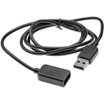 vhbw Câble de rallonge USB compatible avec Polar M200 montre connectée, fitness ou de sport - Câble, noir, 100 cm
