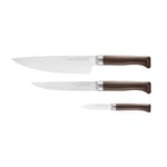 Opinel - Trio Box - Les Forgés 1890 - Chef Knife 20 cm, Carving Knife, Paring Knife - Knivsett