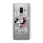 ERT GROUP Coque de téléphone Portable pour Samsung S9 Plus Original et sous Licence Officielle Disney Motif Mickey & Minnie 002 Parfaitement adapté à la Forme du téléphone Portable, partiel imprimé