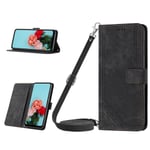 Yhteensopiva Oppo Reno 8z 5g Crossbody Wallet Case Kickstand Folio Coverin kanssa korttipaikoilla