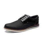 Bruno Marc Hommes Chaussures Oxfords Chaussure Ville Homme pour Bureau Costume Mariage Noir SBOX2213M-E Taille 44 (EUR)