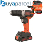 Black & Decker 18V Cordless Drill Driver x1 1.5ah Battery + Charger BCD001C1-GB