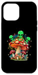 Coque pour iPhone 12 Pro Max Funny Magic Mushroom Alien Trippy Shroom LSDweed Acid Trip